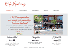 Tablet Screenshot of cafelindevang.dk